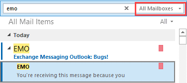 all mailbox search is working
