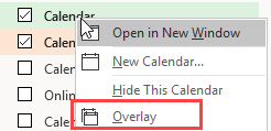 toggle overlay off and one on the context menu.