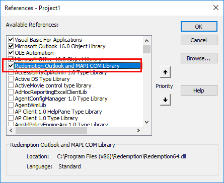 add redemption in tools > references