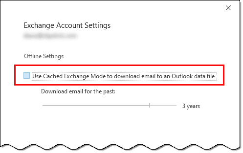 disable cached mode