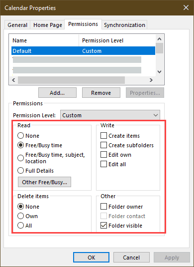 classic permissions dialog