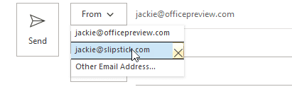 select the from address