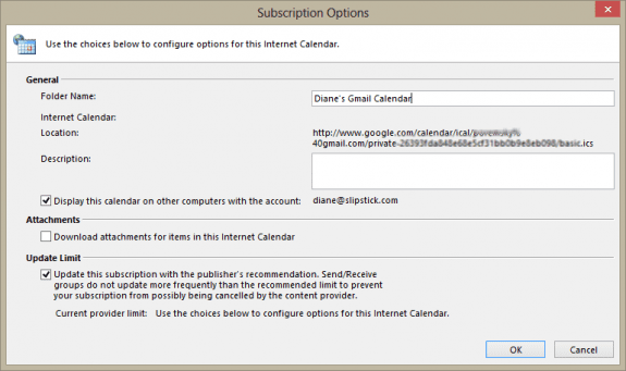 Add Gmail Calendar to Outlook