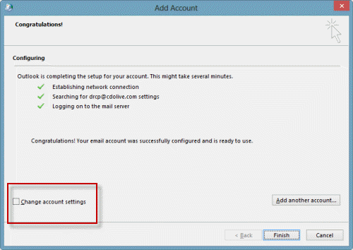 Change Account Settings
