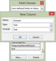 Add a custom Domain field to the view
