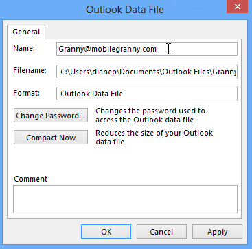Data file properties