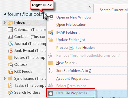 Data File Properties