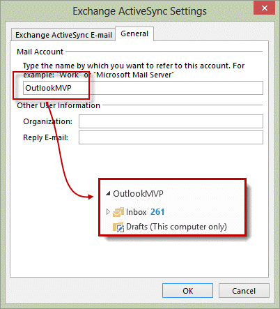 change an EAS account name