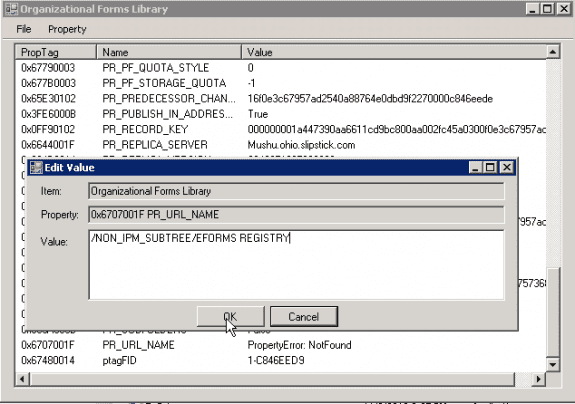 Edit the PR_URL property