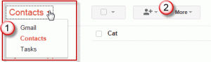 Import contacts into Gmail then Export