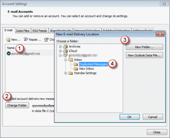 Add a new default delivery folder