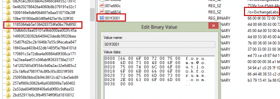 original registry key value