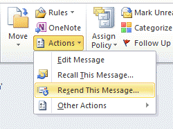 Resend the message
