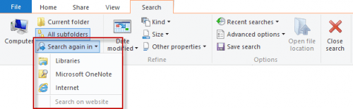 search again in... 