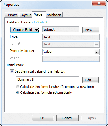 Custom fields