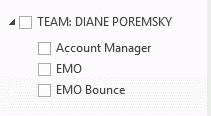 Team calendars in the navigation pane