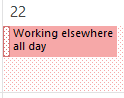 working elsewhere indicator