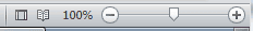 Outlook 2010's Status bar buttons
