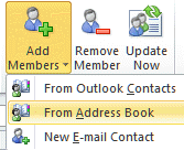 Add members to the contact group