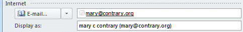 email-display-name-default Email display name field on a contact