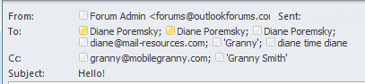 Make a dl from a list of addresses