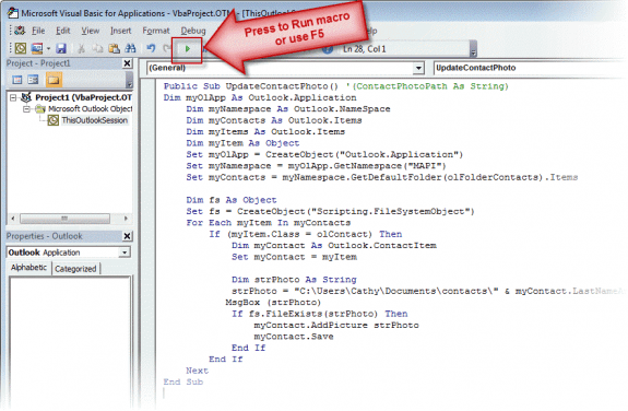 VB Editor with code