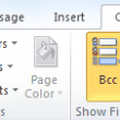 BCC options dialog