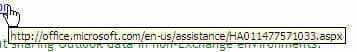 Blocked URL Outlook 2002