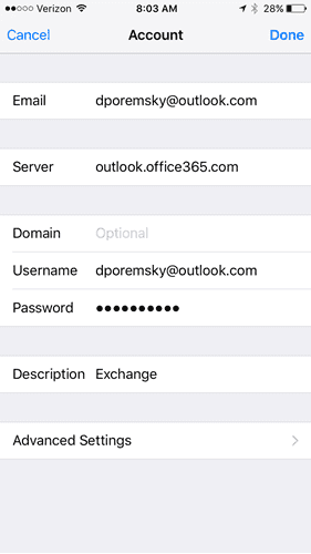 Settings if on the new server