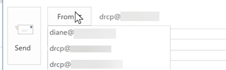 change the send from account