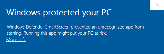 smartscreen warning