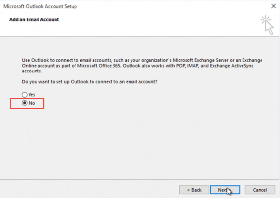 confirm no email account