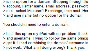 Inline reply with a plain text message