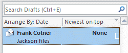draft-sort-sent default drafts view sorts by sent date
