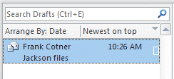 drafts-sort-modified sort drafts folder by the modified field