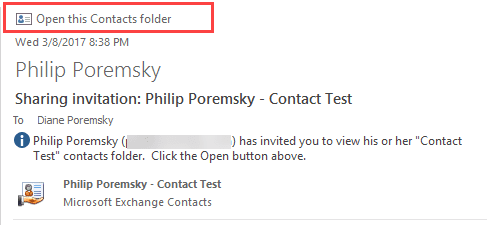 Add the folder to your profile using the Open this folder button