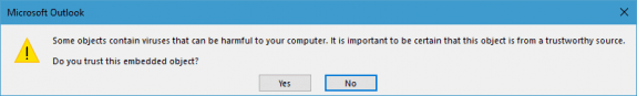 trust embedded object