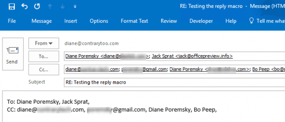 insert recipient names