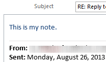 Insert Text into a message when you click reply