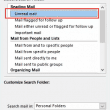 choose unread search folder