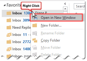 open a new outlook window