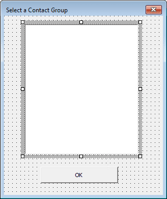 create a simple userform with a list box