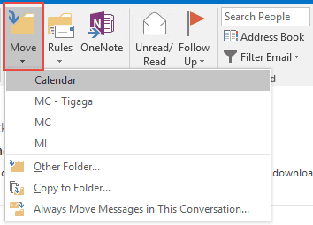 Move to folder