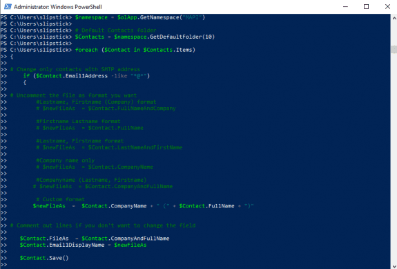 bulk change contact fields