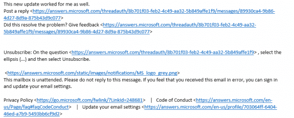 messages display in plain text