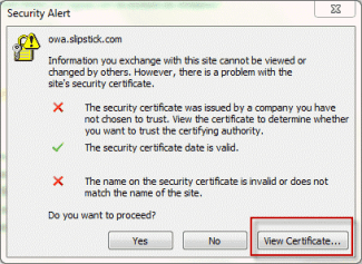 Click Show Certificate