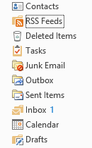 Drag to rearrange the folder list