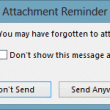 Attachment reminder dialog in Outlook 2013