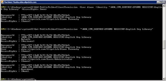 Use a cmdlet to set permissions