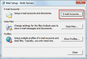 Set up mail accounts